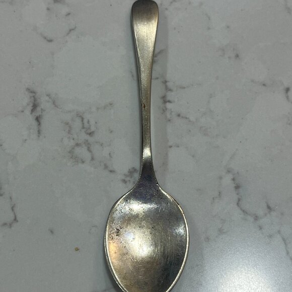 Antique Silver and Glass Apple Jam Jar w/ Spoon England Cottagecore Early 1920s - Picture 6 of 10